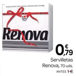 Oferta de Renova - Servilletas por 0,79€ en Supermercados El Jamón