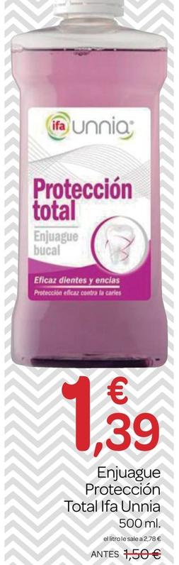 Oferta de Enjuague bucal por 1,39€ en Supermercados El Jamón