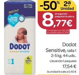 Oferta de Dodot - Sensitive por 17,54€ en Supermercados El Jamón