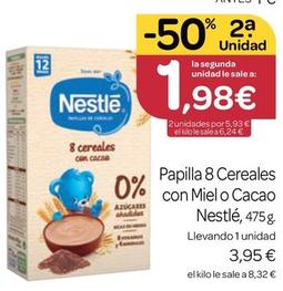 Oferta de Nestlé - Papilla 8 Cereales Con Miel O Cacao por 3,95€ en Supermercados El Jamón