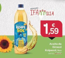Oferta de Aceite de girasol por 1,59€ en Supermercados El Jamón