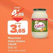 Oferta de Calvé - Mayonesa Sabor Casero por 3,39€ en Carrefour