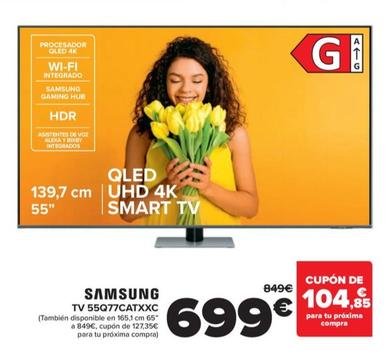 Oferta de Samsung - Tv 55Q77CATXXC por 699€ en Carrefour