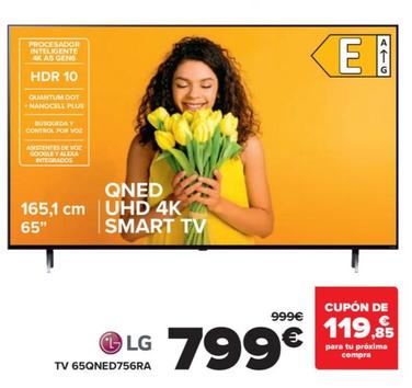 Oferta de LG - TV 65QNED756RA por 799€ en Carrefour