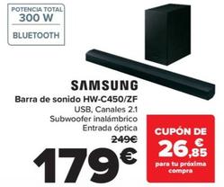 Oferta de Samsung- Barra De Sonido HW-C450ZF por 179€ en Carrefour