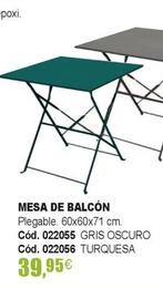 Oferta de Mesa De Balcón por 39,95€ en YMÁS