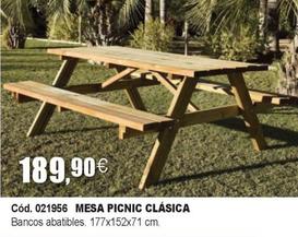 Oferta de Mesa Picnic Clásica por 189,9€ en YMÁS