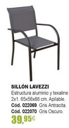 Oferta de Sillon Lavezzi por 39,95€ en Optimus