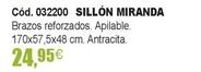 Oferta de Sillón Miranda por 24,95€ en Optimus