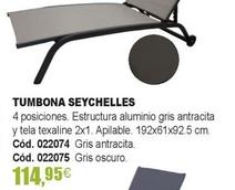 Oferta de Tumbona Seychelles por 114,95€ en Optimus