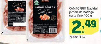 Oferta de Campofrío - Navidul Jamon De Bodega Corte Fino por 2,49€ en HiperDino