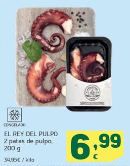 Oferta de El Rey Del Pulpo 2 Patas De Pulpo por 6,99€ en HiperDino