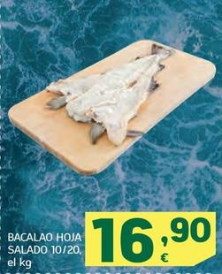 Oferta de Bacalao Hoja Salado por 16,9€ en HiperDino