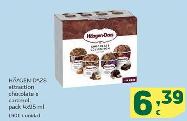 Oferta de Häagen-dazs - Attraction Chocolate O Caramel por 6,39€ en HiperDino
