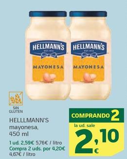 Oferta de Hellmann's - Mayonesa por 2,59€ en HiperDino