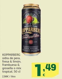 Oferta de Kopparberg - Sidra De Pera por 1,49€ en HiperDino