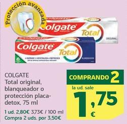 Oferta de Colgate - Total Original O Blanqueador por 2,8€ en HiperDino