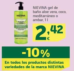 Oferta de Nievina - Gel De Bano Aloe Vera por 2,42€ en HiperDino