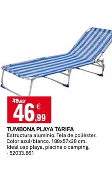 Oferta de Tumbona Playa Tarifa por 46,99€ en Bricoking