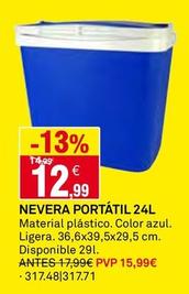 Oferta de Nevera Portátil por 12,99€ en Bricoking