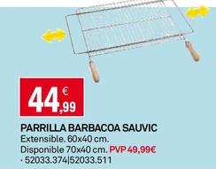 Oferta de Parrilla Barbacoa Sauvic por 44,99€ en Bricoking
