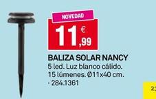 Oferta de Baliza Solar Nancy por 11,99€ en Bricoking