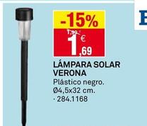 Oferta de Lámpara Solar Verona por 1,69€ en Bricoking