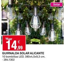 Oferta de Guirnalda Solar Alicante por 14,99€ en Bricoking
