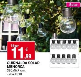 Oferta de Guirnalda Solar Menorca por 11,99€ en Bricoking