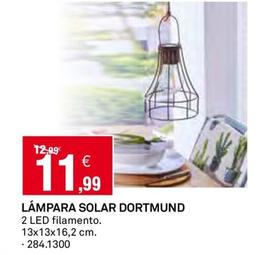 Oferta de Lámpara Solar Dortmund por 11,99€ en Bricoking