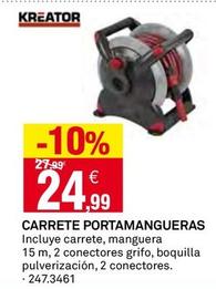 Oferta de Kreator - Carrete Portamangueras por 24,99€ en Bricoking