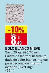 Oferta de Bolo Blanco Nieve por 8,49€ en Bricoking