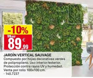 Oferta de Jardín Vertical Sauvage por 89,99€ en Bricoking
