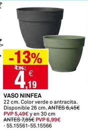 Oferta de Vaso Ninfea por 4,19€ en Bricoking