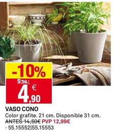 Oferta de Vaso Cono por 4,9€ en Bricoking