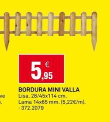 Oferta de Bordura Mini Valla por 5,95€ en Bricoking