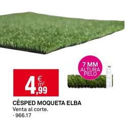 Oferta de Elba - Césped Moqueta por 4,99€ en Bricoking