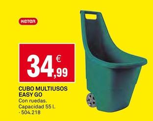 Oferta de Keter - Cubo Multiusos Easy Go por 34,99€ en Bricoking