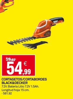 Oferta de Black & Decker - Cortasetos/Cortabordes  por 54,99€ en Bricoking