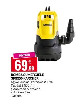 Oferta de Kärcher - Bomba Sumergible SP9500 por 69,99€ en Bricoking