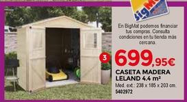 Oferta de Caseta Madera Leland por 699,95€ en BigMat