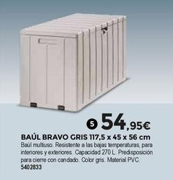 Oferta de Baúl Bravo Gris por 54,95€ en BigMat