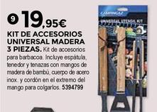 Oferta de Kit De Accesorios Universal Madera por 19,95€ en BigMat