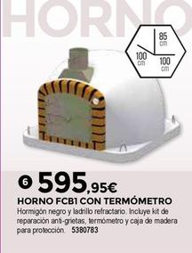 Oferta de Bigmat - Horno Fcb1 Con Termómetro por 595,95€ en BigMat