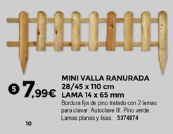 Oferta de Bigmat - Mini Valla Ranurada por 7,99€ en BigMat