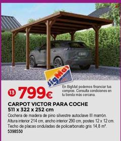Oferta de Bigmat - Carpot Victor Para Coche por 799€ en BigMat
