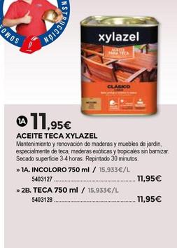 Oferta de Xylazel - Aceite Teca por 11,95€ en BigMat