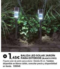 Oferta de Baliza Led Solar Jardín Para Exterior por 1,45€ en BigMat