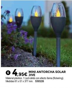 Oferta de Mini Antorcha Solar Jive por 4,95€ en BigMat