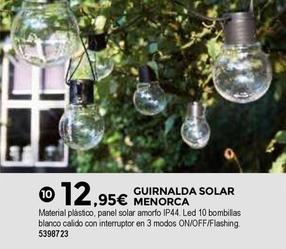 Oferta de Bigmat - Guirnalda Solar Menorca por 12,95€ en BigMat